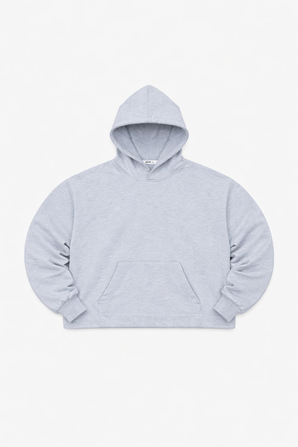 ASH HOODIE GREY MELANGE