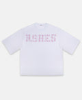ASHES PLAID TEE — WHITE