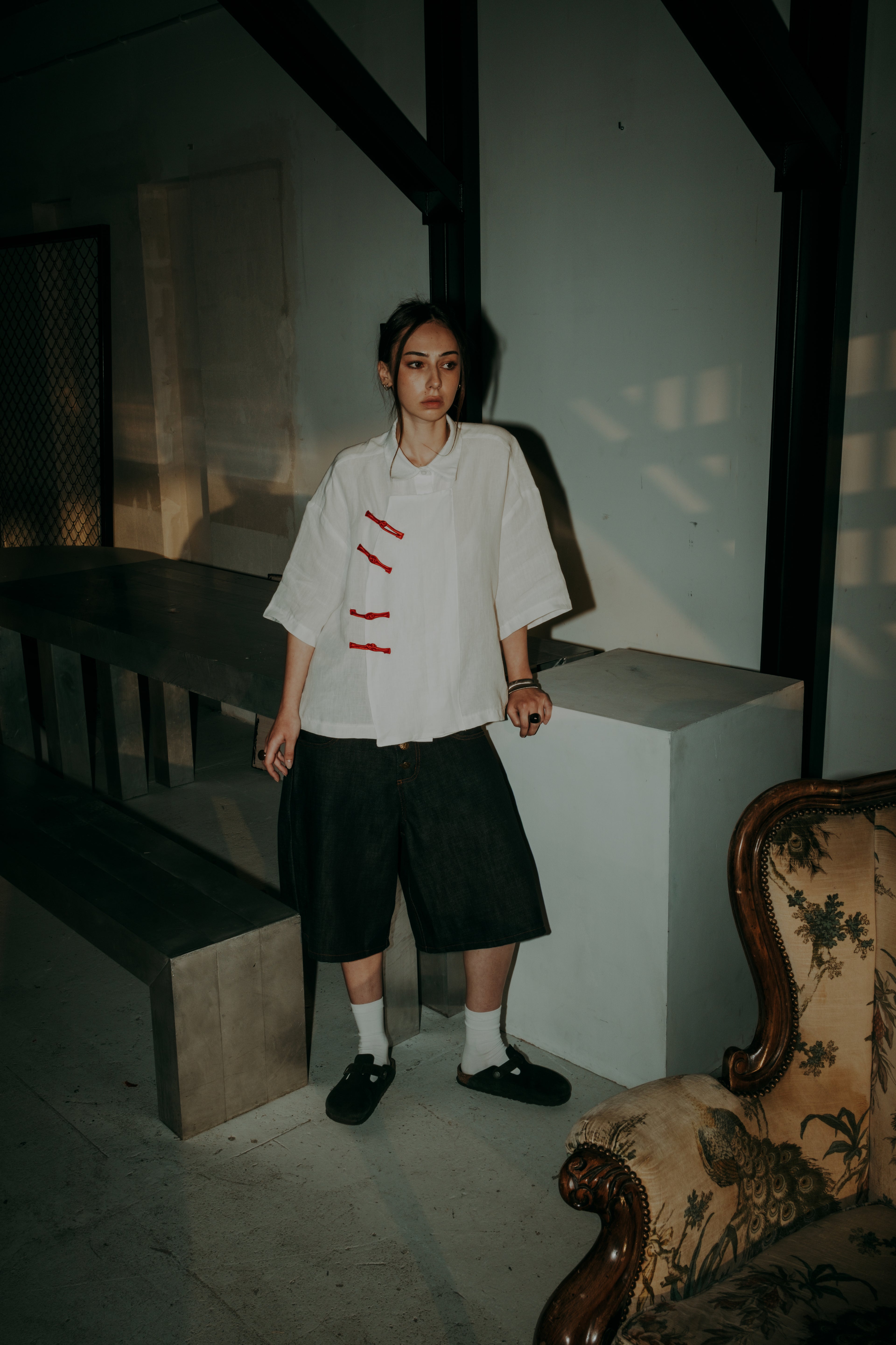 ASH PANKOU SHIRT — WHITE