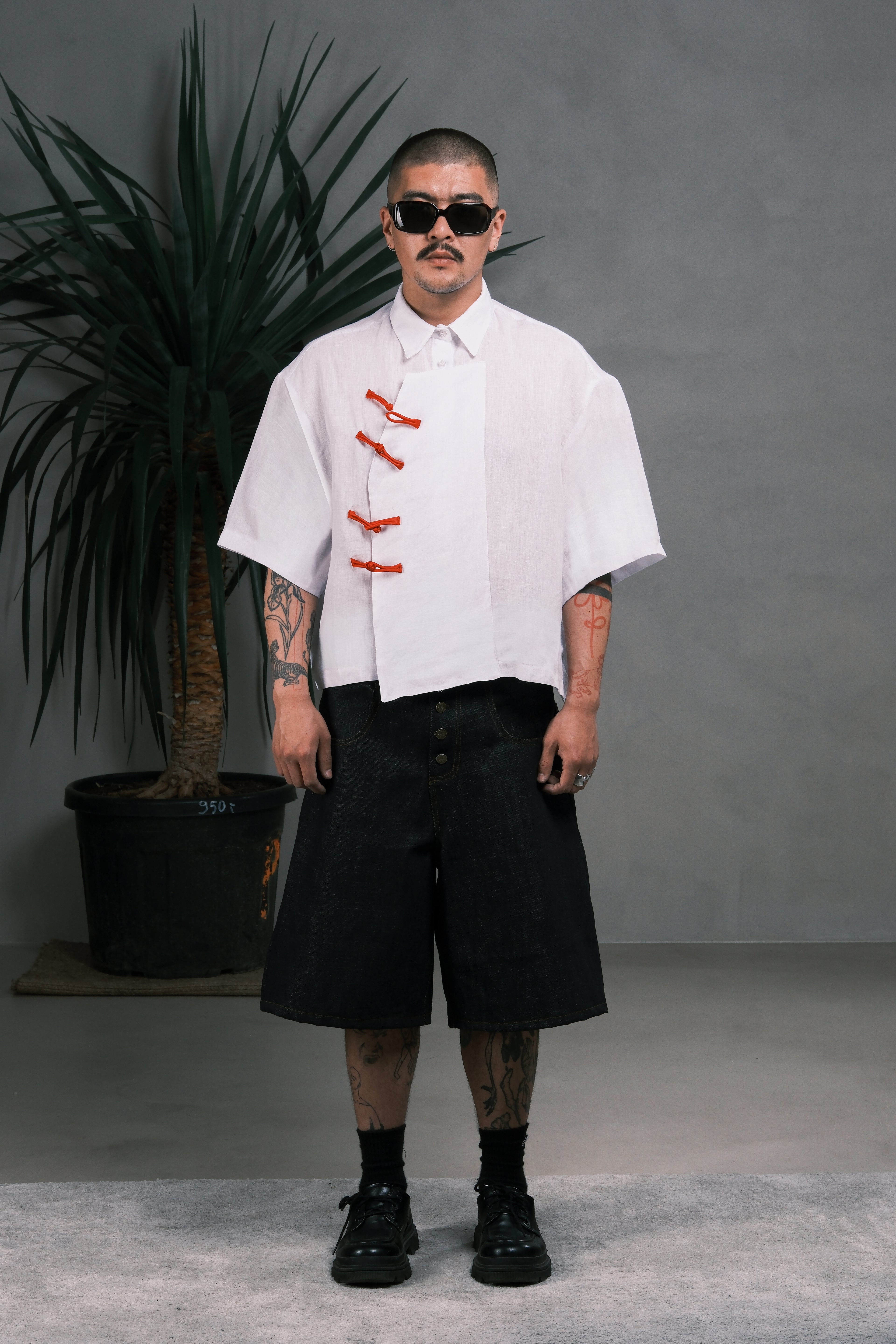 ASH PANKOU SHIRT — WHITE