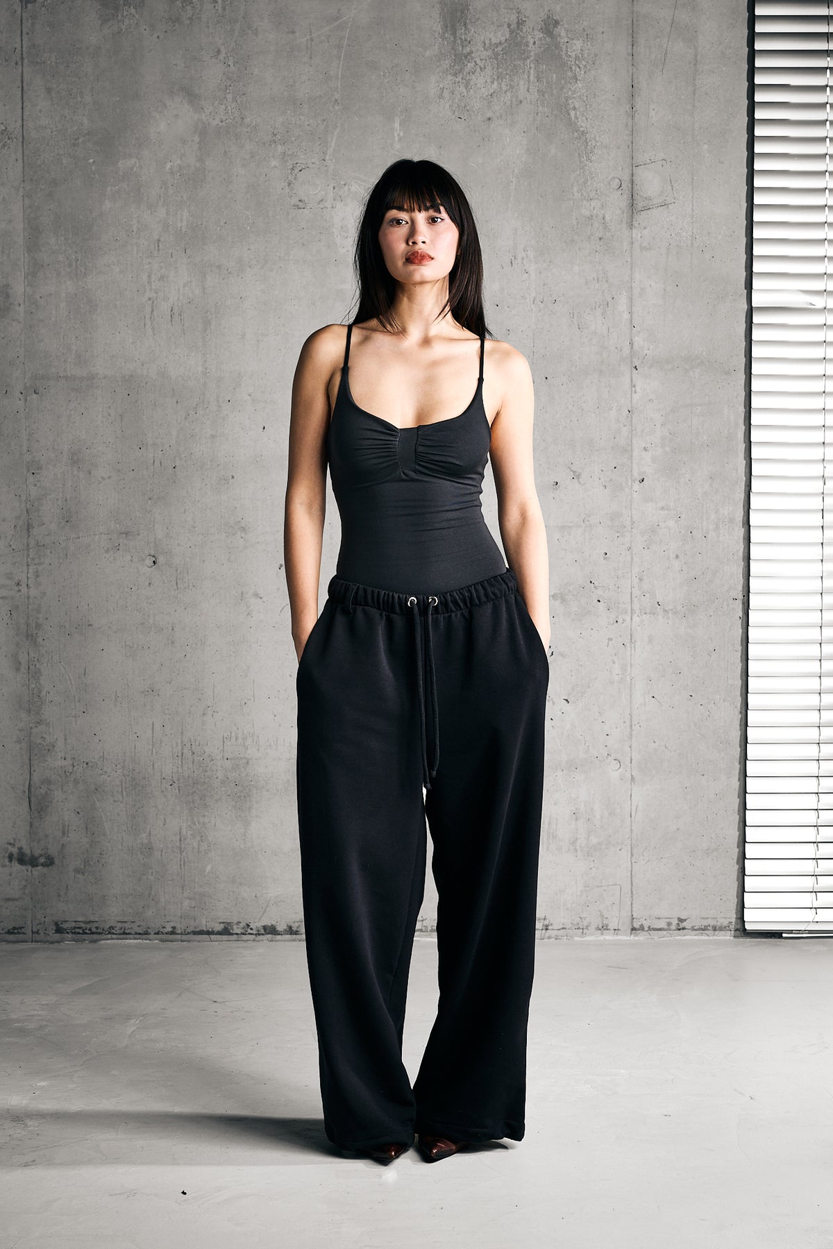SOFT CAMI BODY — BLACK
