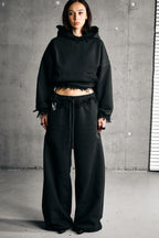 TRACE II HOODIE — BLACK