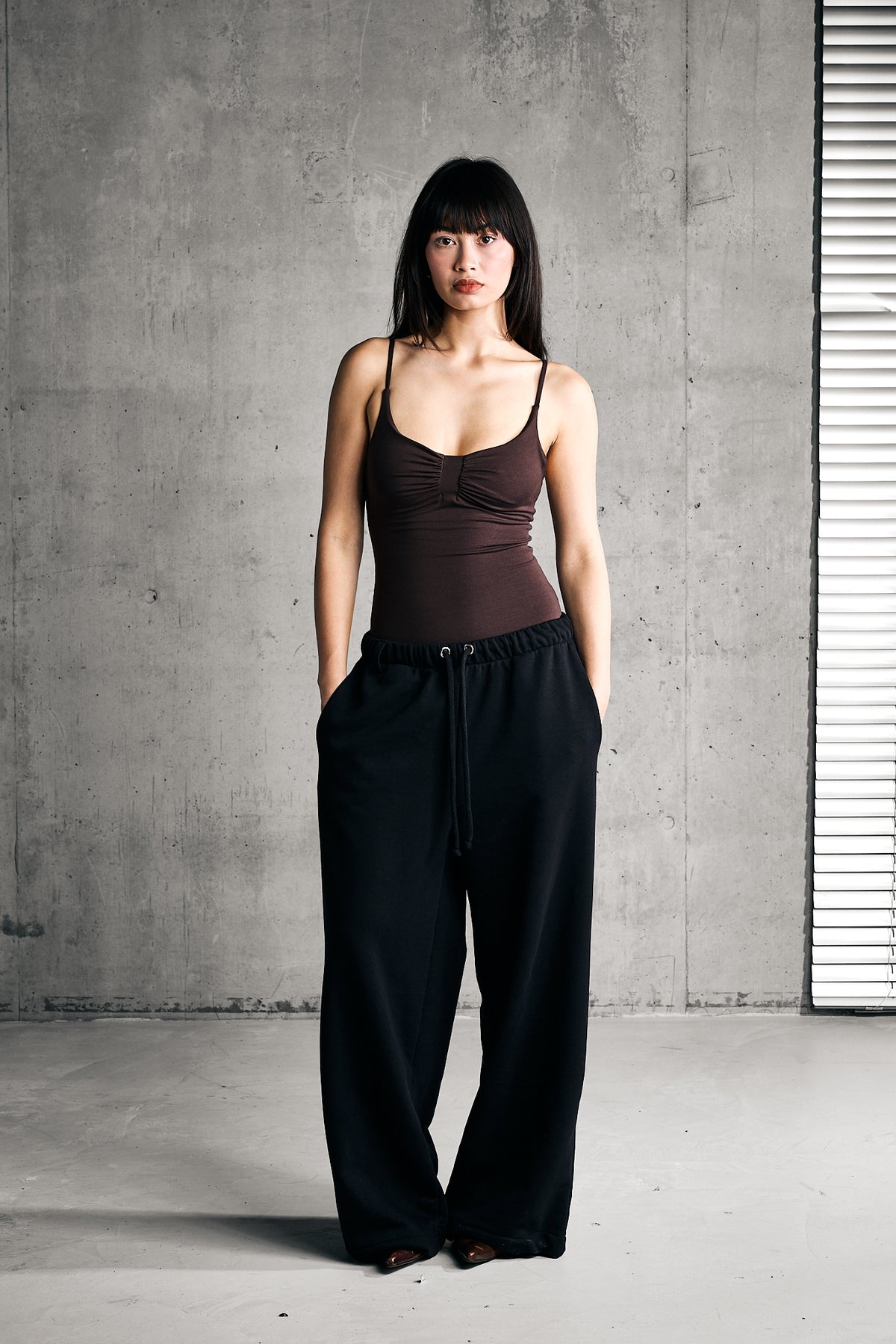 SOFT CAMI BODY — CHOCOLATE