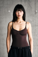SOFT CAMI BODY — CHOCOLATE
