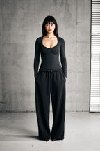 SOFT LONGSLEEVE BODY — BLACK
