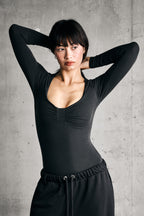 SOFT LONGSLEEVE BODY — BLACK
