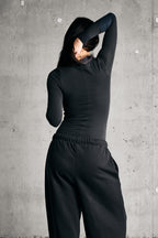 SOFT LONGSLEEVE BODY — BLACK