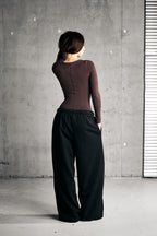 SOFT LONGSLEEVE BODY — CHOCOLATE