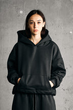 ASH HOODIE — BLACK