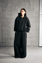 ASH HOODIE — BLACK