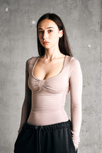 SOFT LONGSLEEVE BODY — CAPPUCCINO