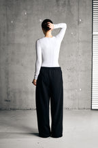 SOFT LONGSLEEVE BODY — WHITE