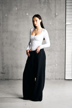 SOFT LONGSLEEVE BODY — WHITE