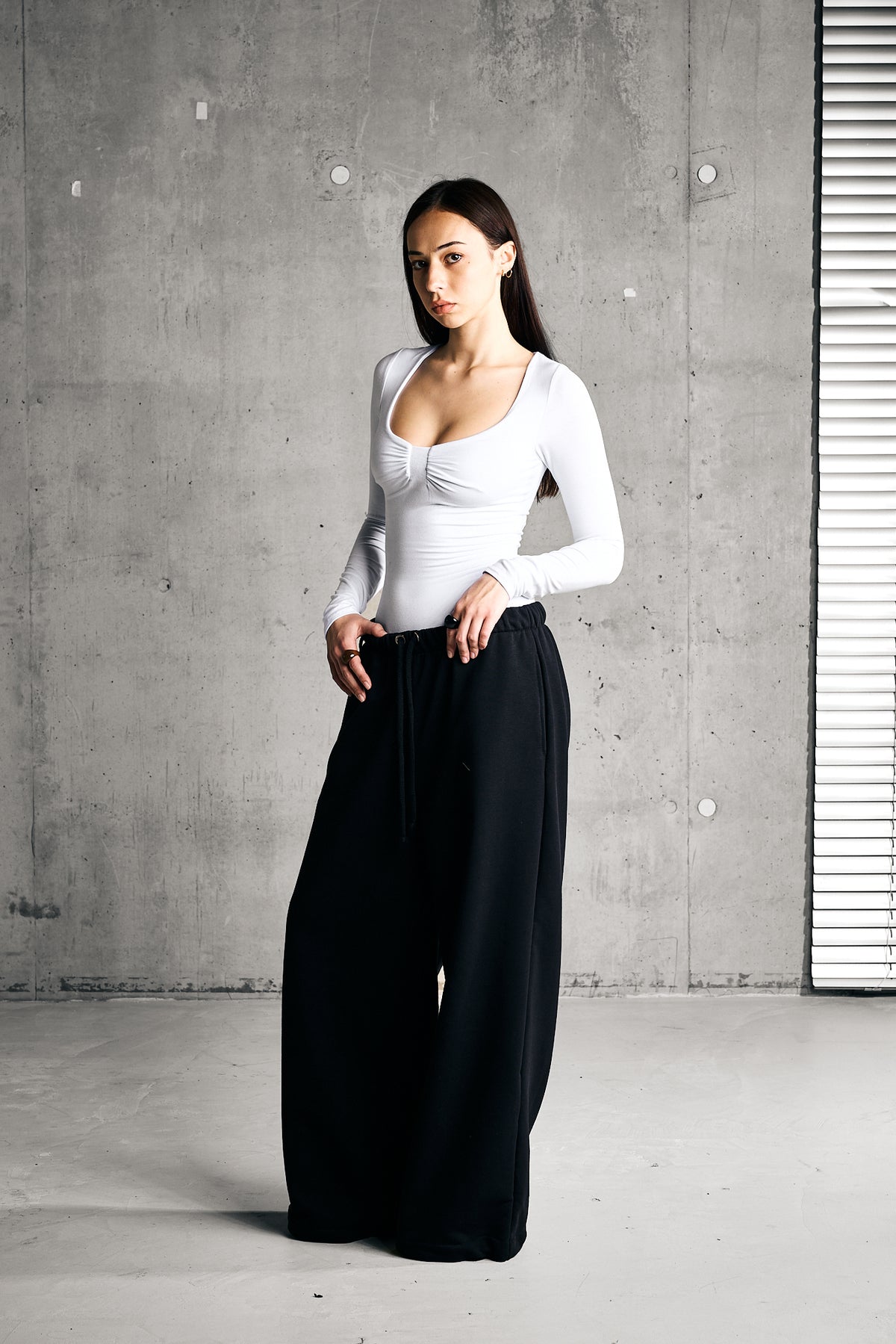 SOFT LONGSLEEVE BODY — WHITE