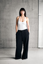 SOFT HALTER BODY — WHITE