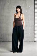 SOFT HALTER BODY — CHOCOLATE