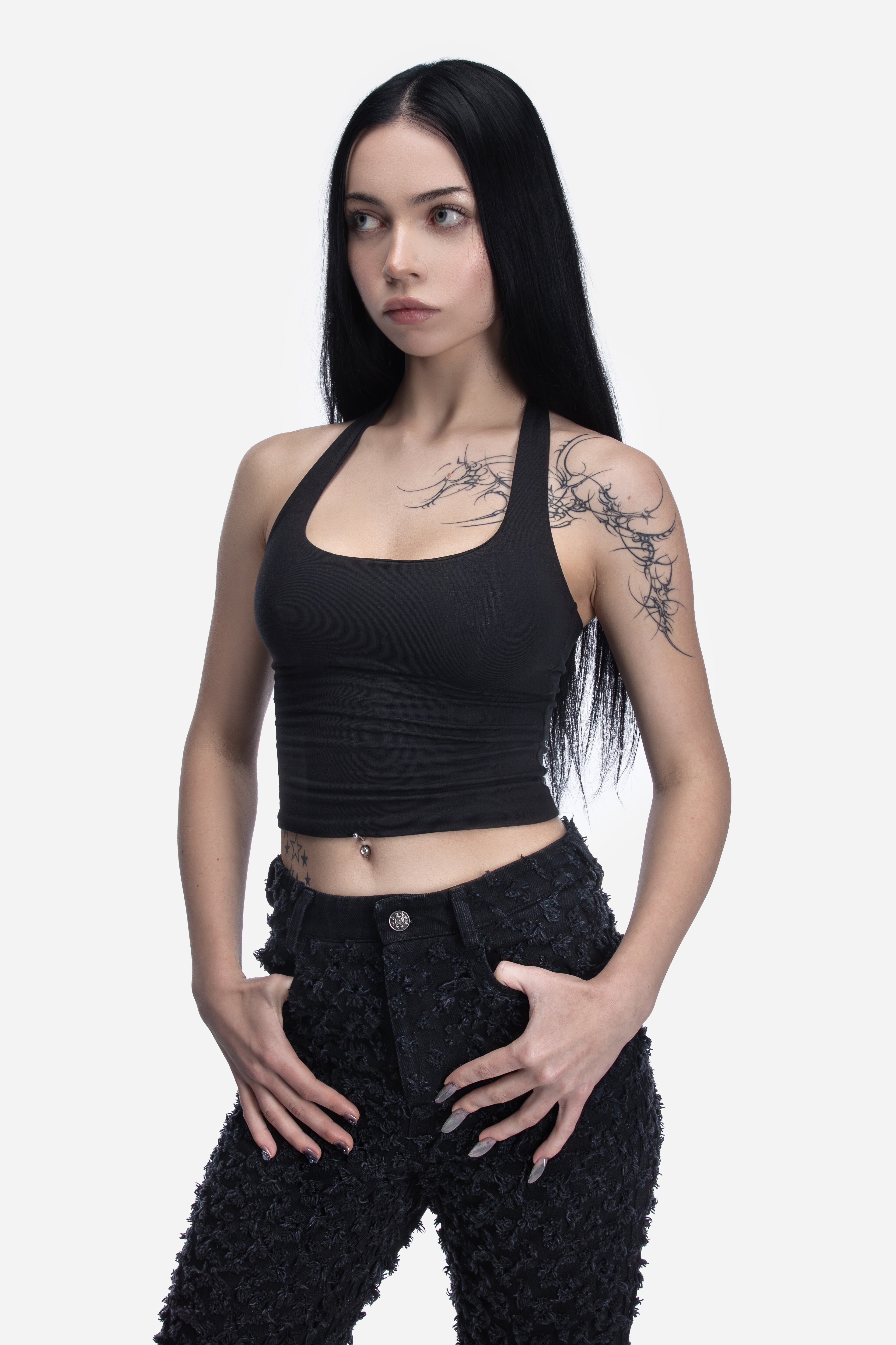 CROP TOP BLACK