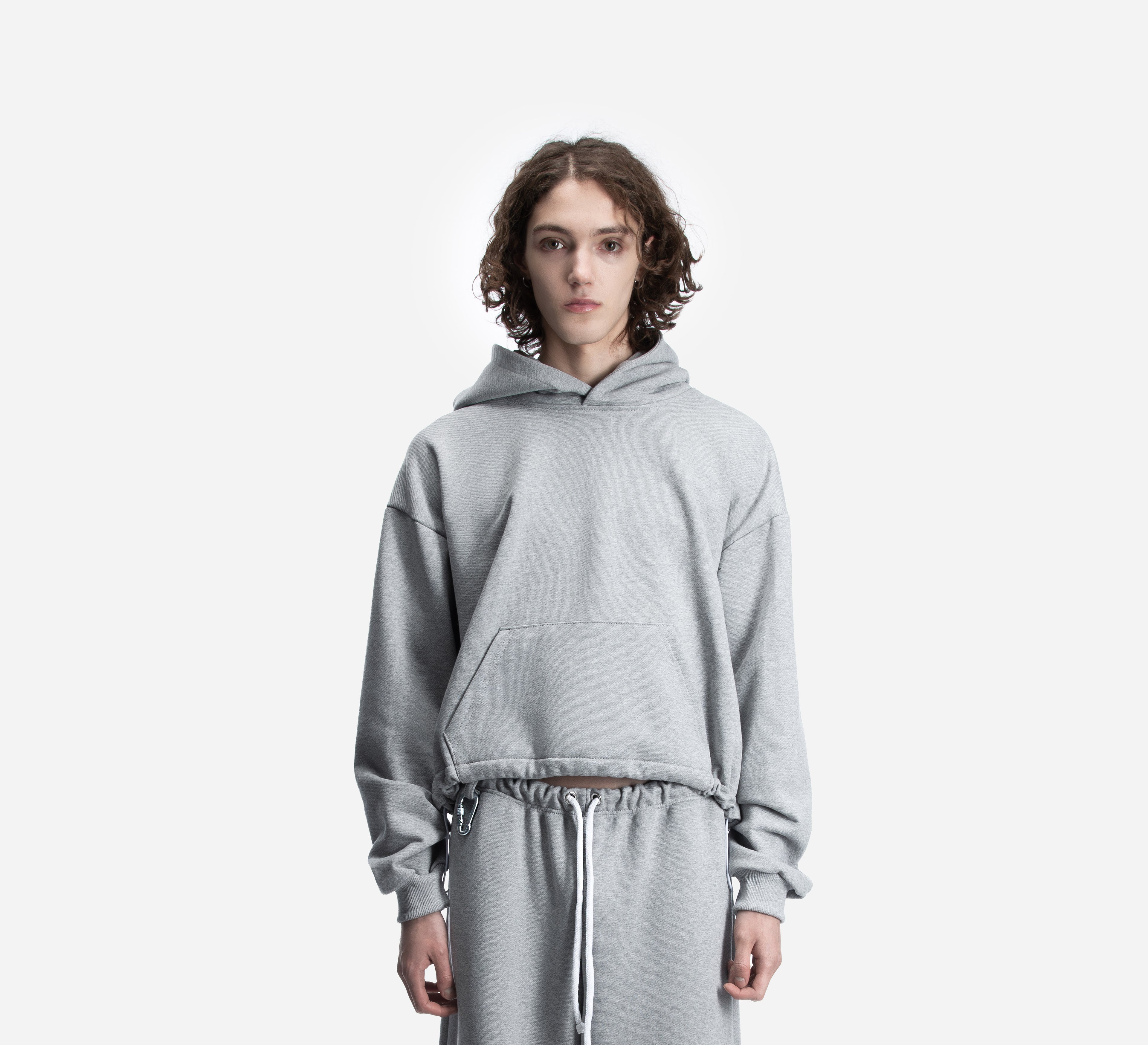 ASH HOODIE GREY MELANGE