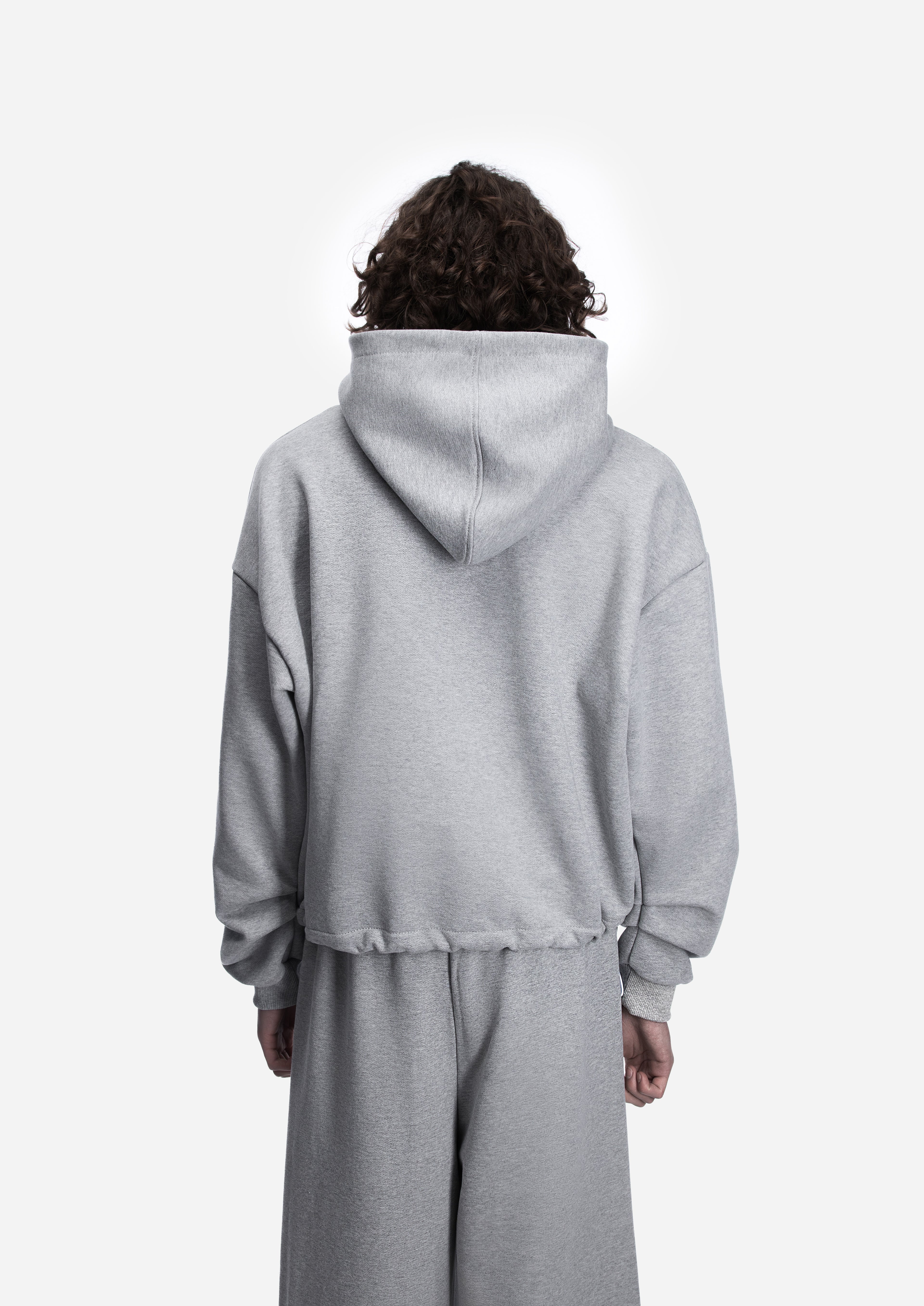 ASH HOODIE GREY MELANGE