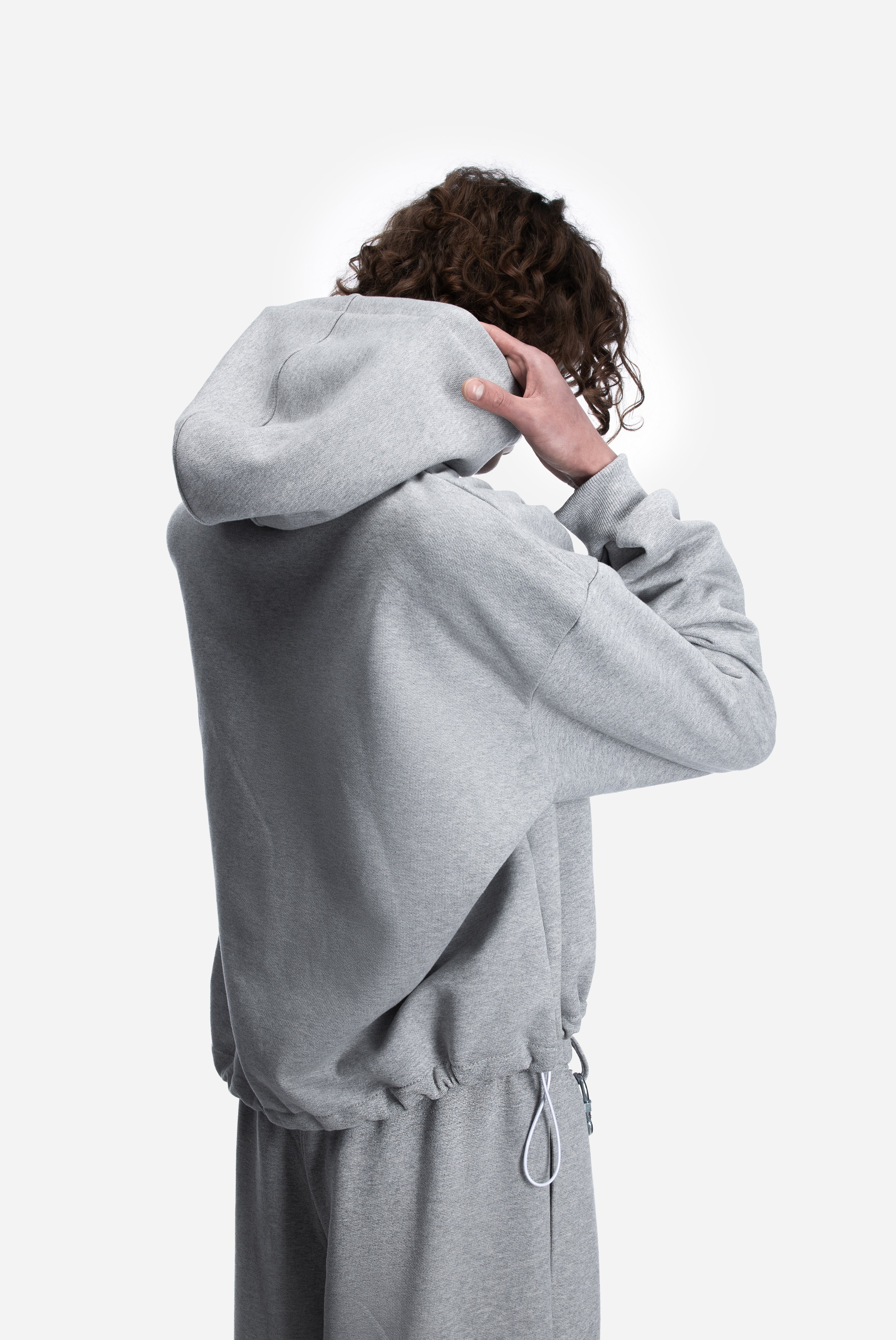 ASH HOODIE GREY MELANGE