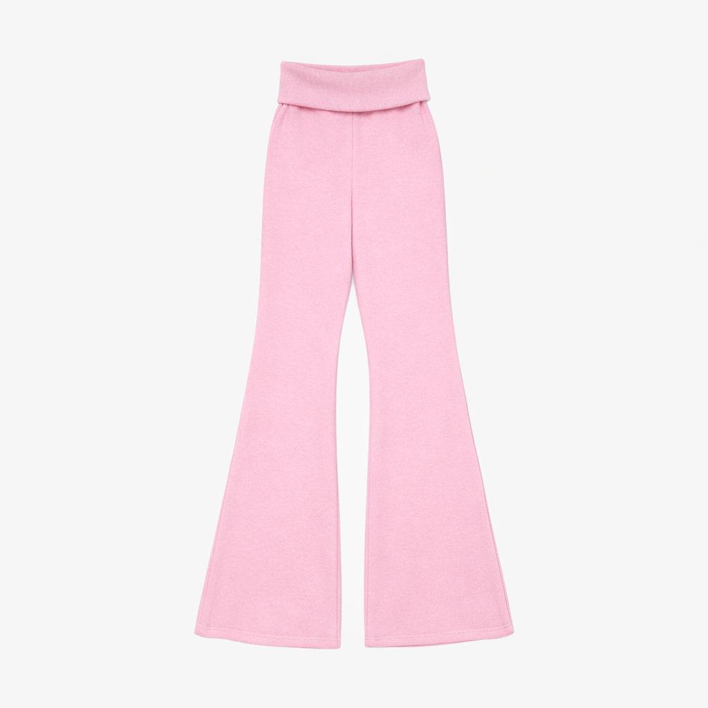 ASH FOLDOVER PANTS  BABY PINK