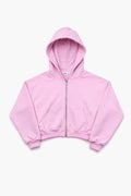 ASH CROPPED ZIP HOODIE