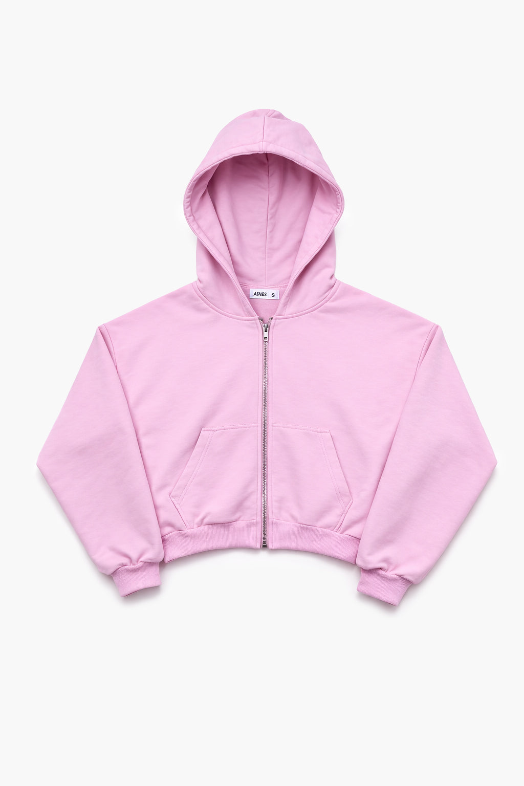 ASH CROPPED ZIP HOODIE
